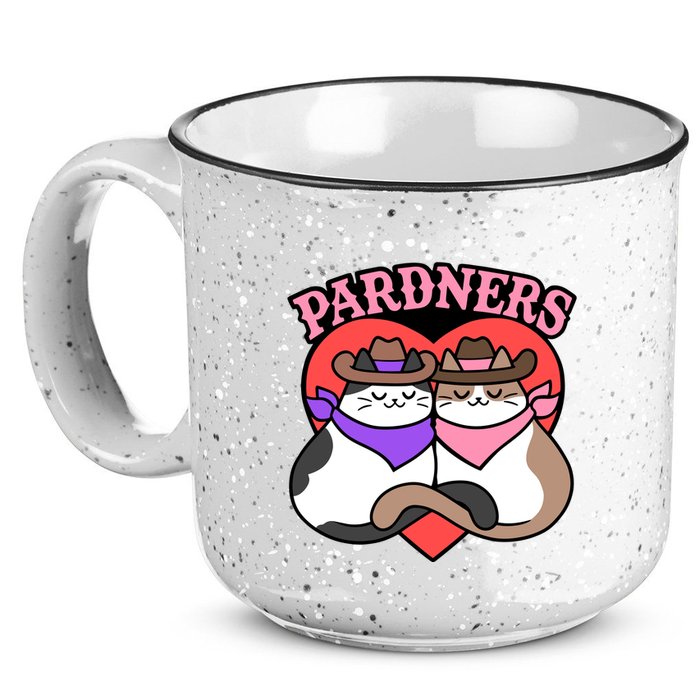 The Cat Hive Pardners Enamel Pin 15oz Campfire Ceramic Mug