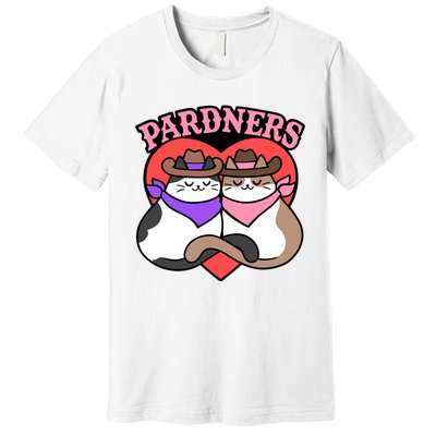 The Cat Hive Pardners Enamel Pin Premium T-Shirt