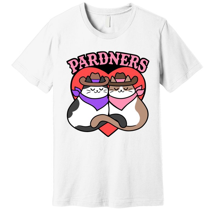 The Cat Hive Pardners Enamel Pin Premium T-Shirt