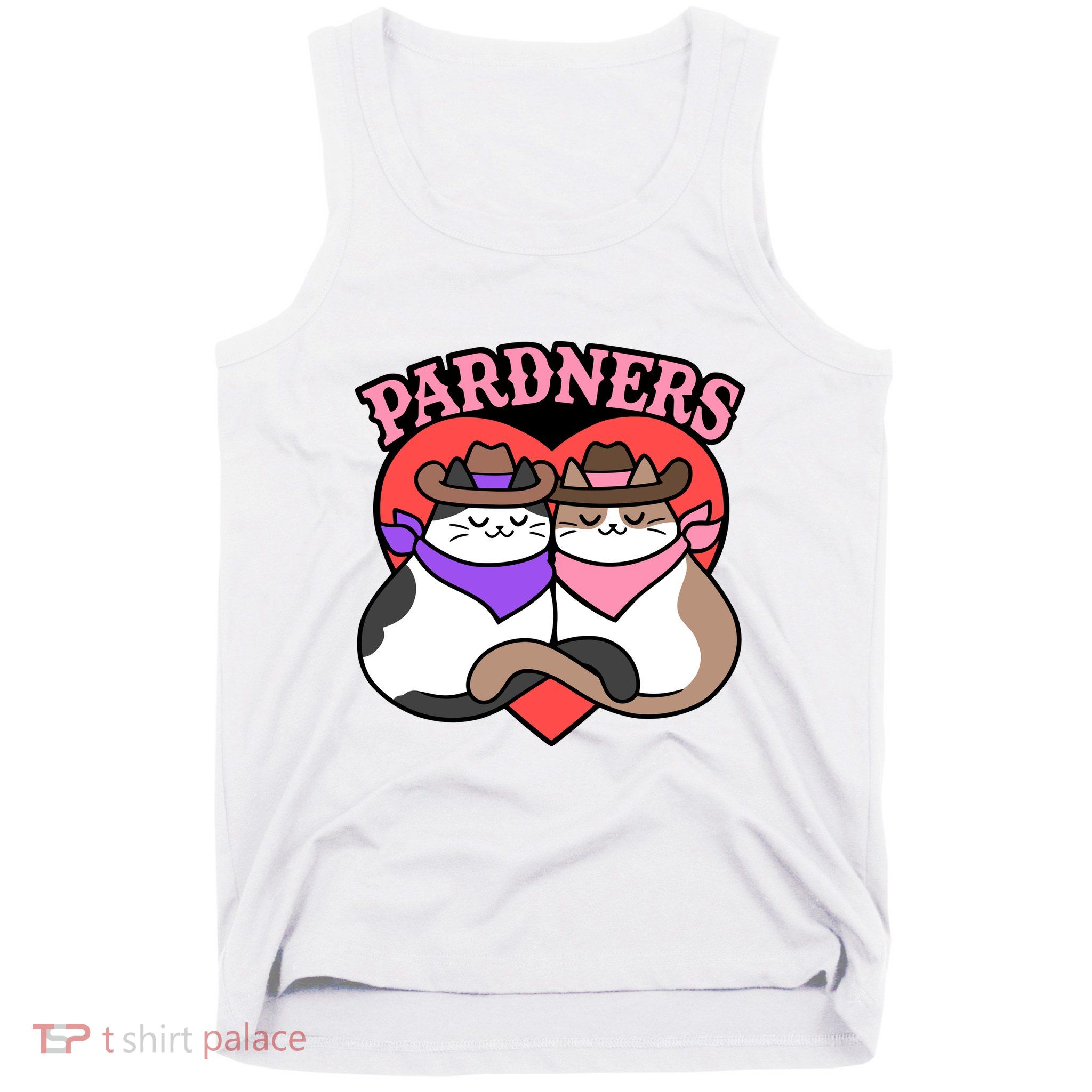 The Cat Hive Pardners Enamel Pin Tank Top