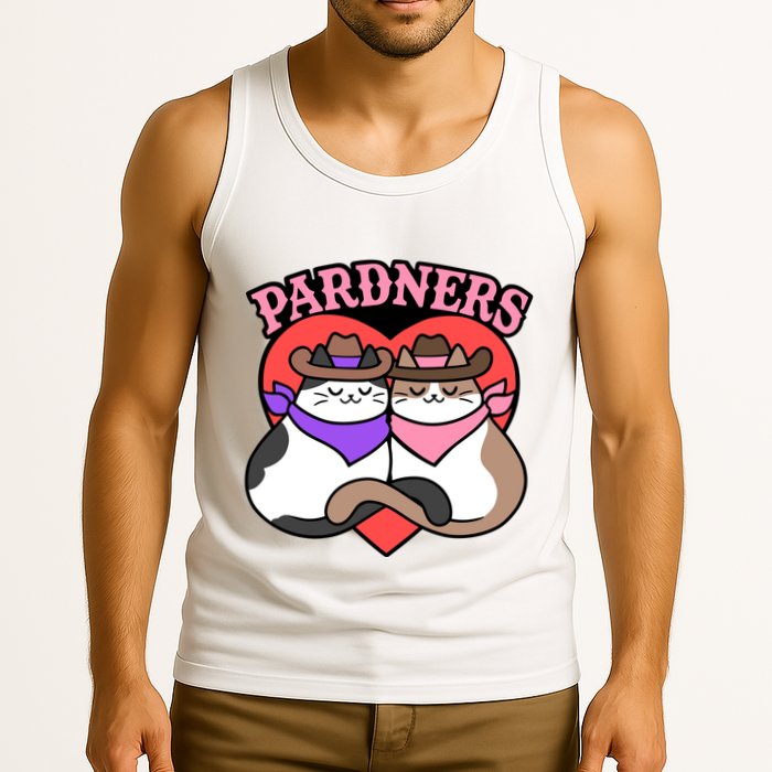 The Cat Hive Pardners Enamel Pin Tank Top