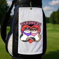 The Cat Hive Pardners Enamel Pin Golf Towel