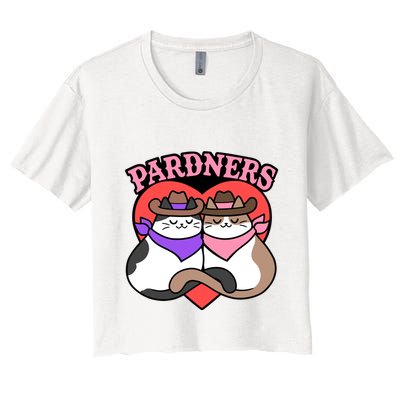The Cat Hive Pardners Enamel Pin Crop Top