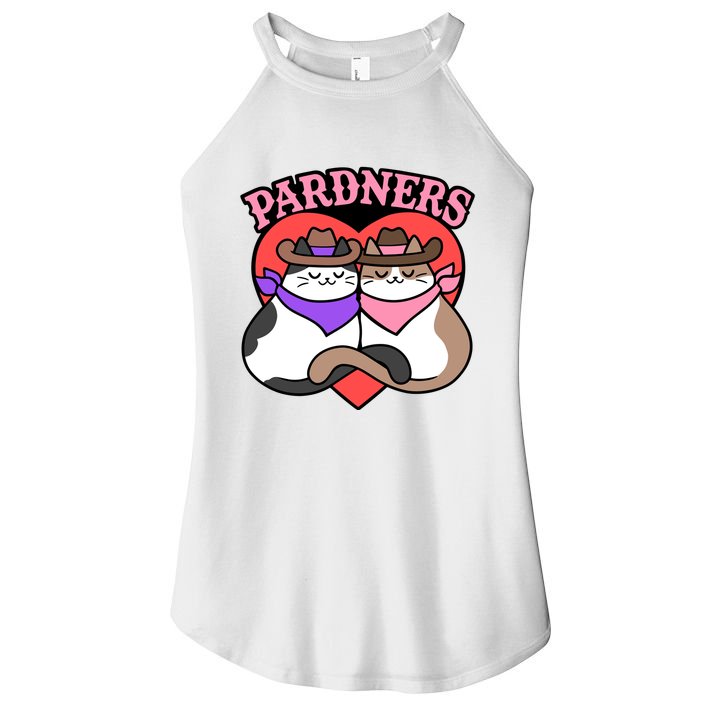 The Cat Hive Pardners Enamel Pin Women's Perfect Tri Rocker Tank