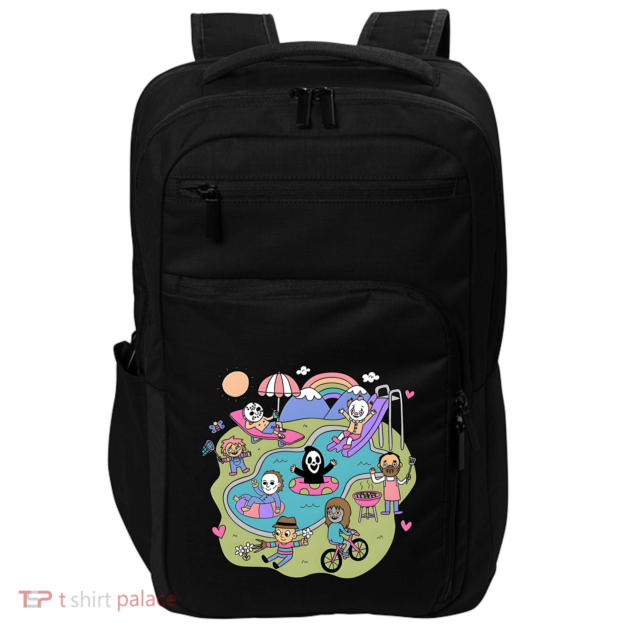 The Chibi Horror Halloween Characters Cute Impact Tech Backpack