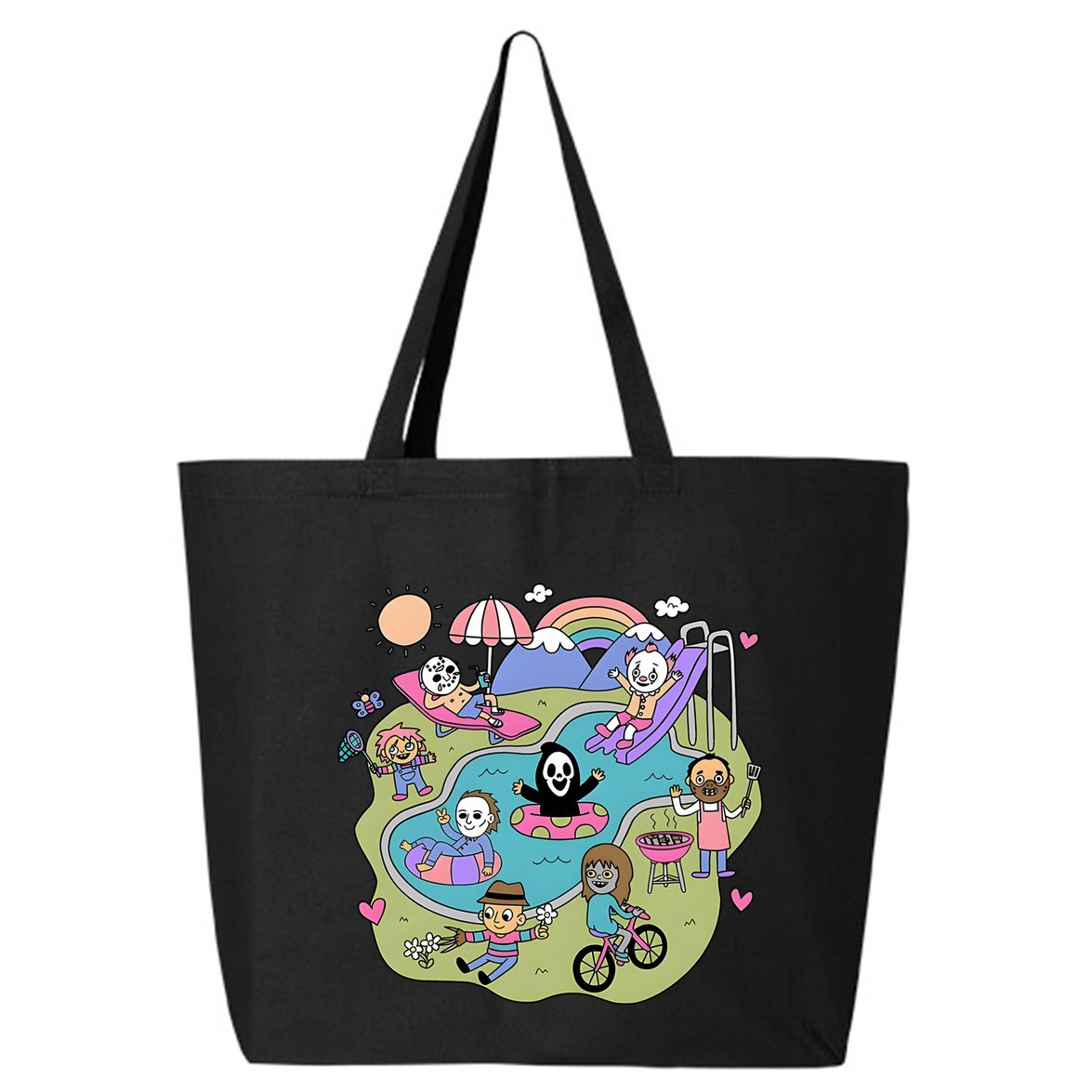The Chibi Horror Halloween Characters Cute 25L Jumbo Tote