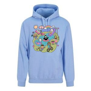 The Chibi Horror Halloween Characters Cute Unisex Surf Hoodie