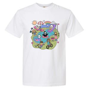 The Chibi Horror Halloween Characters Cute Garment-Dyed Heavyweight T-Shirt