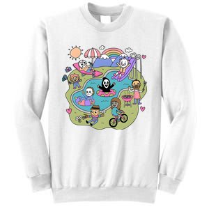 The Chibi Horror Halloween Characters Cute Sweatshirt