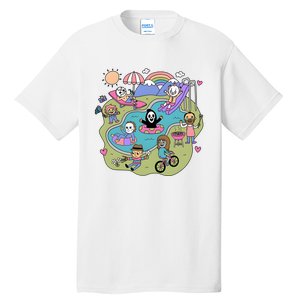 The Chibi Horror Halloween Characters Cute Tall T-Shirt