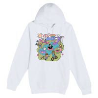 The Chibi Horror Halloween Characters Cute Premium Pullover Hoodie