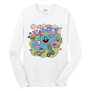 The Chibi Horror Halloween Characters Cute Tall Long Sleeve T-Shirt