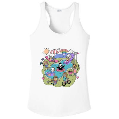 The Chibi Horror Halloween Characters Cute Ladies PosiCharge Competitor Racerback Tank