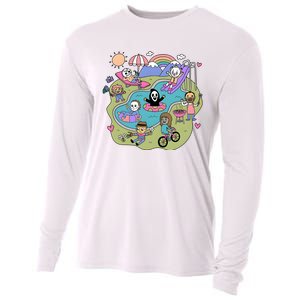 The Chibi Horror Halloween Characters Cute Cooling Performance Long Sleeve Crew