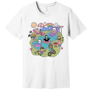 The Chibi Horror Halloween Characters Cute Premium T-Shirt