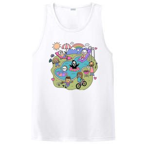 The Chibi Horror Halloween Characters Cute PosiCharge Competitor Tank