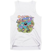 The Chibi Horror Halloween Characters Cute Tank Top