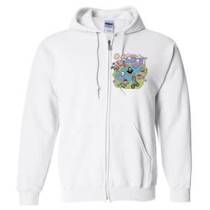 The Chibi Horror Halloween Characters Cute Full Zip Hoodie