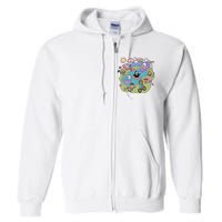 The Chibi Horror Halloween Characters Cute Full Zip Hoodie