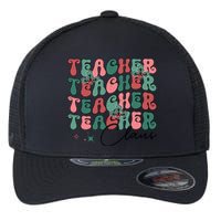 Teacher Claus Holiday Graphic Flexfit Unipanel Trucker Cap