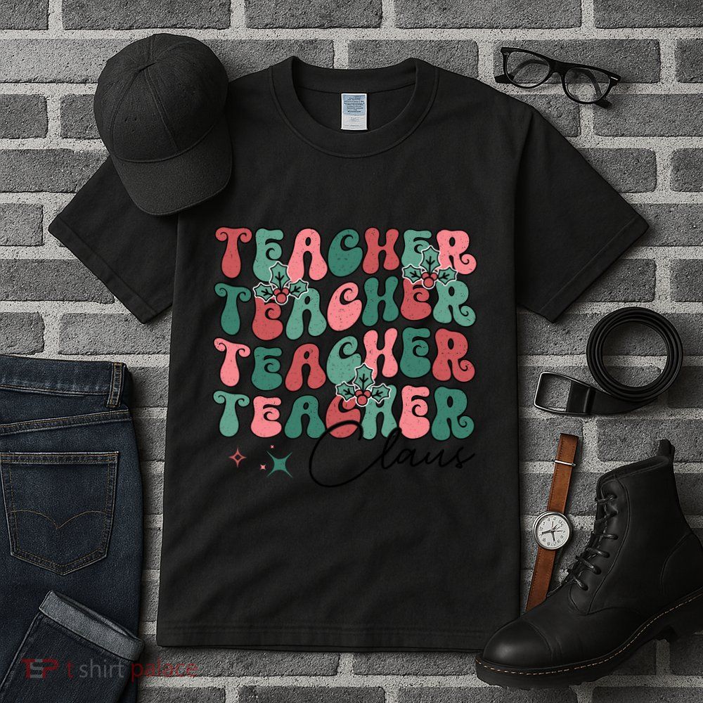 Teacher Claus Holiday Graphic Tall T-Shirt