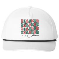 Teacher Claus Holiday Graphic Snapback Five-Panel Rope Hat