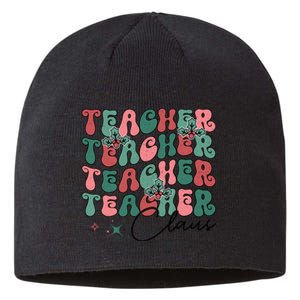 Teacher Claus Holiday Graphic Sustainable Beanie