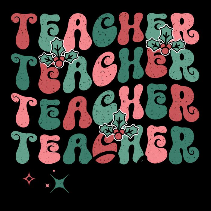 Teacher Claus Holiday Graphic 16 in Basic Backpack