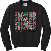 Teacher Claus Holiday Graphic Kids Sweatshirt