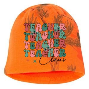 Teacher Claus Holiday Graphic Kati - Camo Knit Beanie