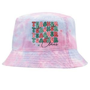 Teacher Claus Holiday Graphic Tie-Dyed Bucket Hat