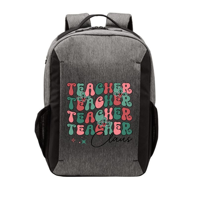 Teacher Claus Holiday Graphic Vector Backpack