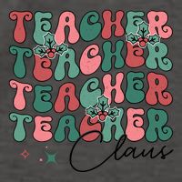 Teacher Claus Holiday Graphic Vector Backpack