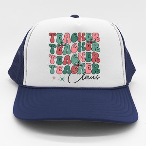 Teacher Claus Holiday Graphic Trucker Hat