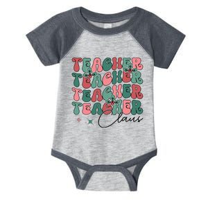 Teacher Claus Holiday Graphic Infant Baby Jersey Bodysuit