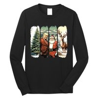 Trump Christmas Humorous ILl Be Home For Christmas Long Sleeve Shirt