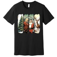 Trump Christmas Humorous ILl Be Home For Christmas Premium T-Shirt