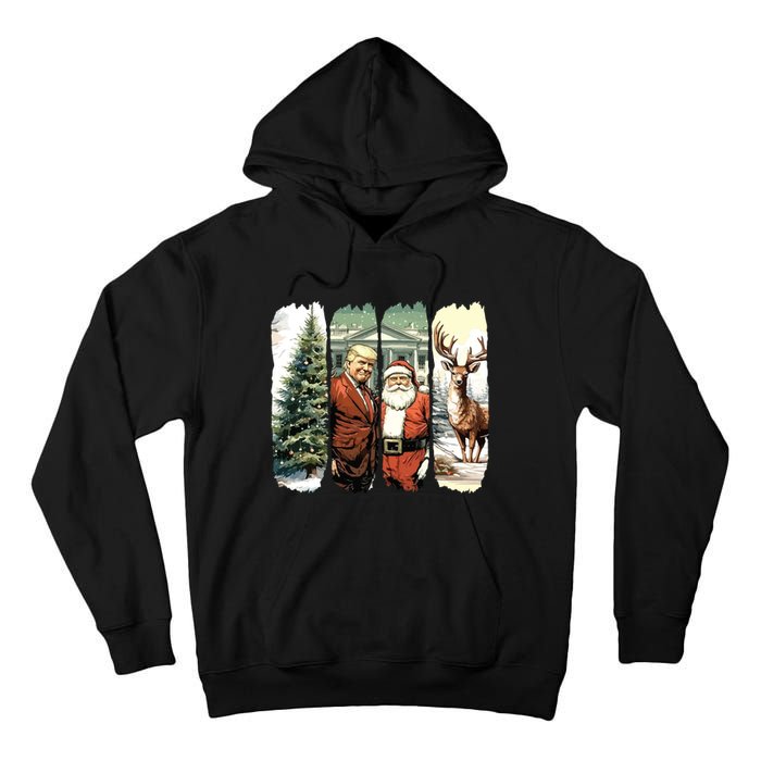 Trump Christmas Humorous ILl Be Home For Christmas Tall Hoodie