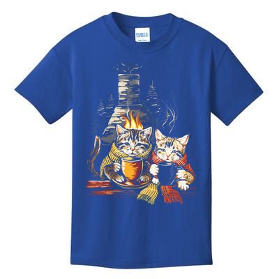 Two Cats Ing Tea Cottacegore Cat Lovers Gift Kids T-Shirt