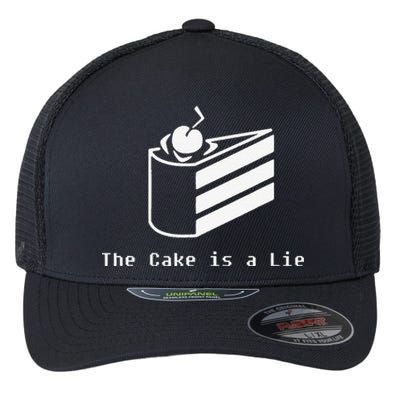 The Cake Is A Lie Flexfit Unipanel Trucker Cap