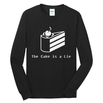 The Cake Is A Lie Tall Long Sleeve T-Shirt