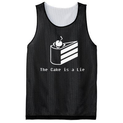 The Cake Is A Lie Mesh Reversible Basketball Jersey Tank