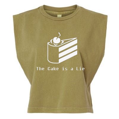 The Cake Is A Lie Garment-Dyed Women's Muscle Tee