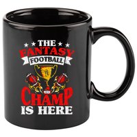 The Champ Is Here Fantasy Football 11oz C Handle Ceramic Mug