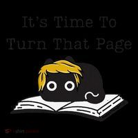Trump Cat ItS Time To Turn That Page Drawstring Bag
