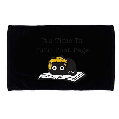 Trump Cat ItS Time To Turn That Page Microfiber Hand Towel