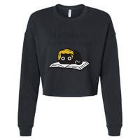 Trump Cat ItS Time To Turn That Page Cropped Pullover Crew
