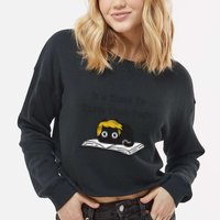 Trump Cat ItS Time To Turn That Page Cropped Pullover Crew