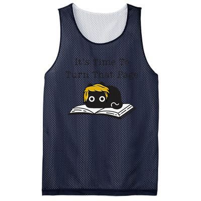 Trump Cat ItS Time To Turn That Page Mesh Reversible Basketball Jersey Tank