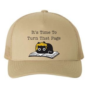 Trump Cat ItS Time To Turn That Page Yupoong Adult 5-Panel Trucker Hat